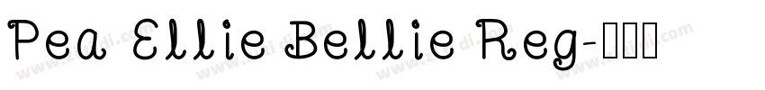 Pea Ellie Bellie Reg字体转换